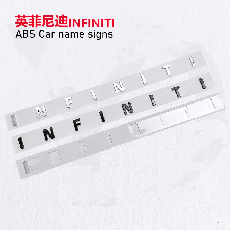 INFINITI Labeling Emblem Car Stickers for INFINITI Q50L QX50I Q70 QX60 Series Refit Trunk English Letter Marks Rear Tail Logo