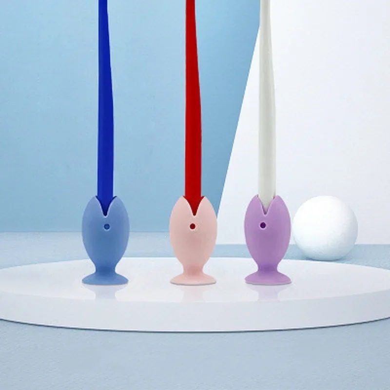 

1unit fish shaped silicone toothbrush protector, a portable toothbrush storage cover essential for journeys