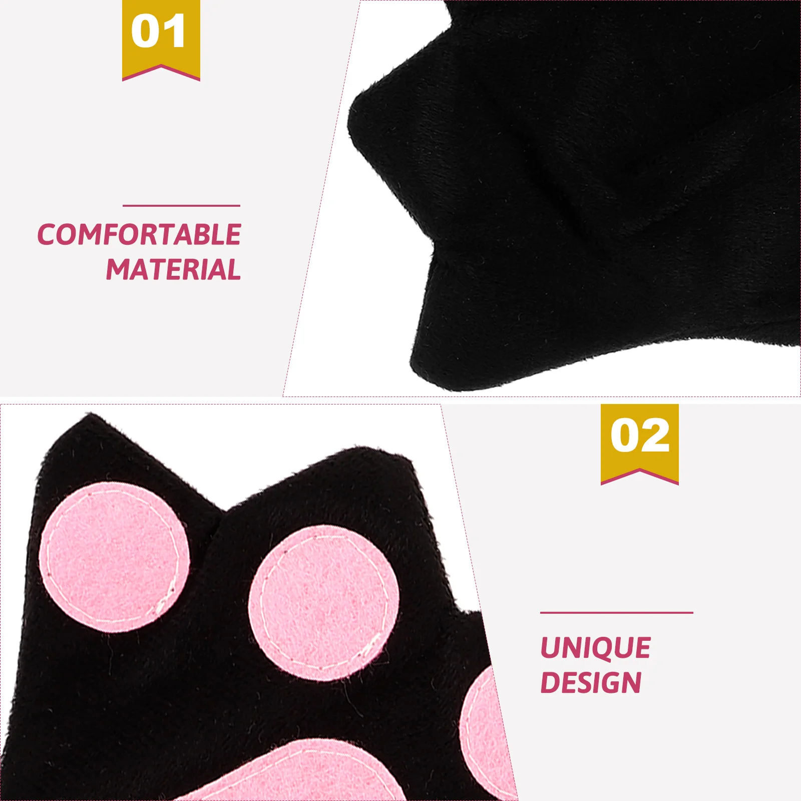 

1 Pair Adorable Animal Paw Gloves Cute Performance Cosplay Paw Mittens Soft Stage Party Accessories Costume Festival Supplies