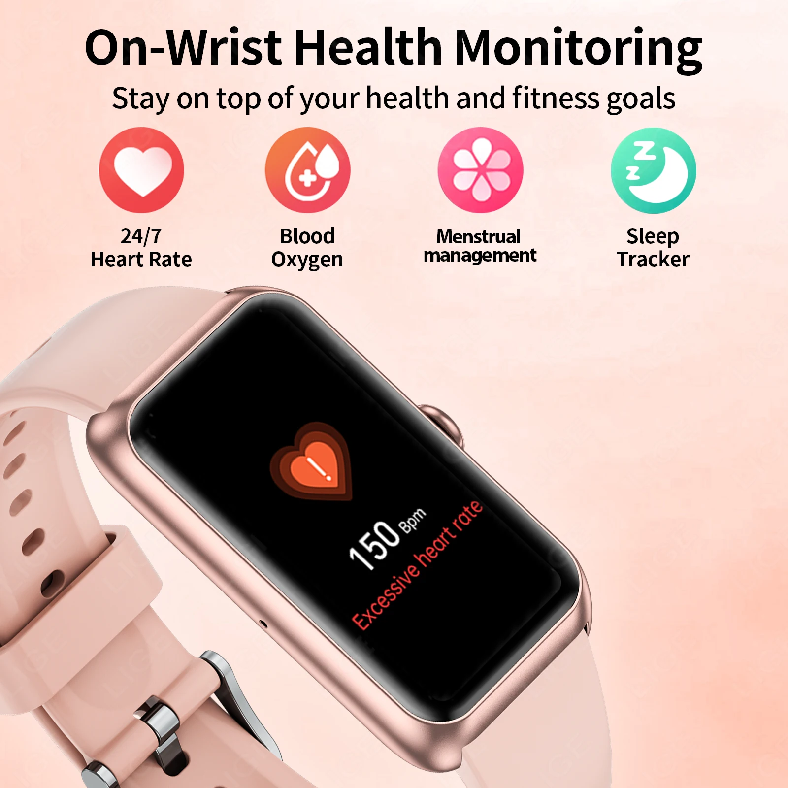 Смарт-браслет LIGE для фитнеса, уведомление о вызове, пульс, отслеживание сна, шагомер, умные часы, ремешок для IOS, Android, новинка