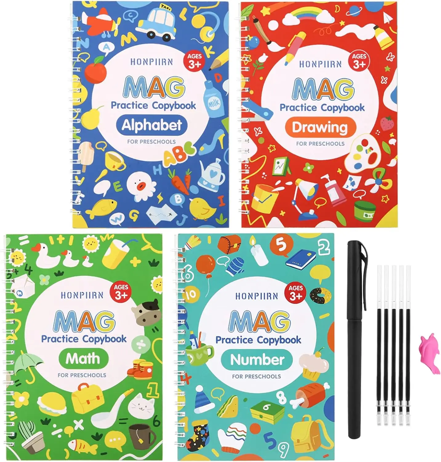 caderno magico 3d reutilizavel para criancas livros brinquedos educativos montessori copia brinquedo infantil livro didatico 01