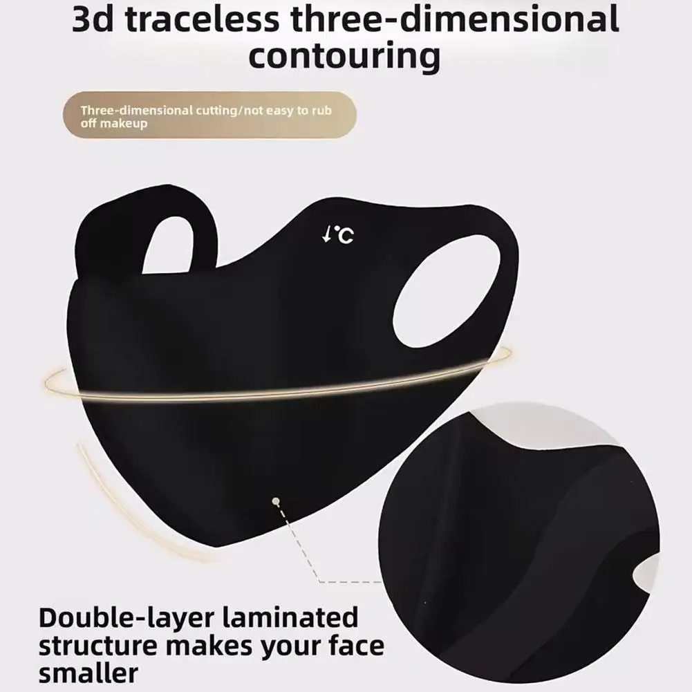 1/2Pcs Autumn Winter Warm Mask Breathable Outdoor Sport Riding Face Mask Traceless Windproof And Cold Proof Face Mask Protection