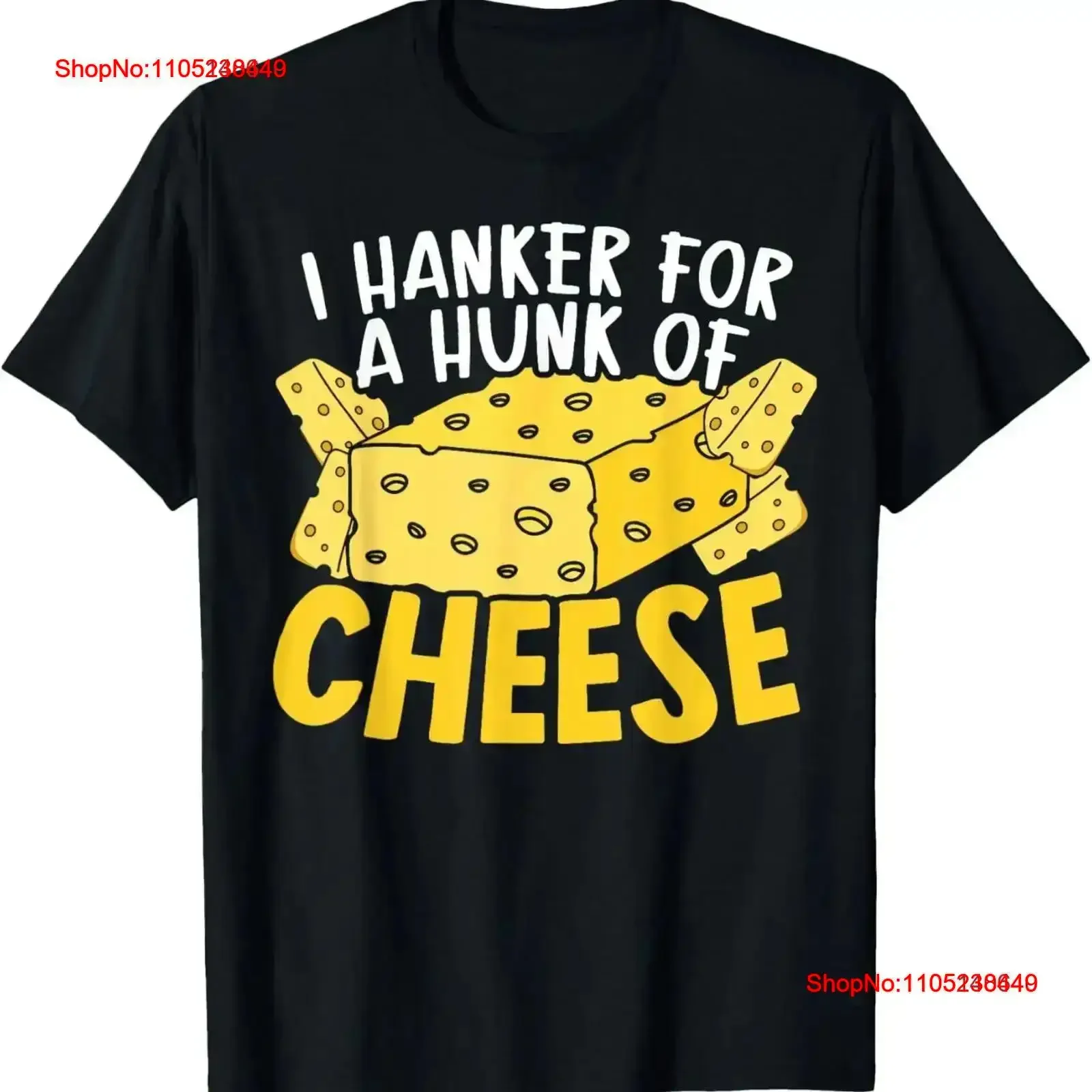 I Hanker For A Hunk Of Cheese Eater Cheesy Food Lover Foodie T Shirt vintage Washed Breathable Slightly fashion streetwear