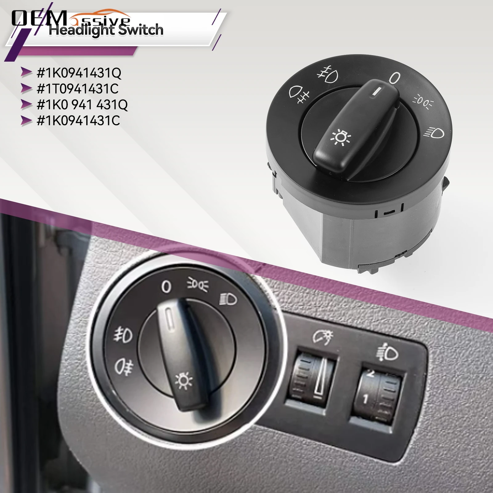 

1K0941431Q Для VW Touran Caddy III EOS Golf V 5 Jetta III Passat B6 Переключатель управления фарами 1K0 941 431Q 1K0941431C