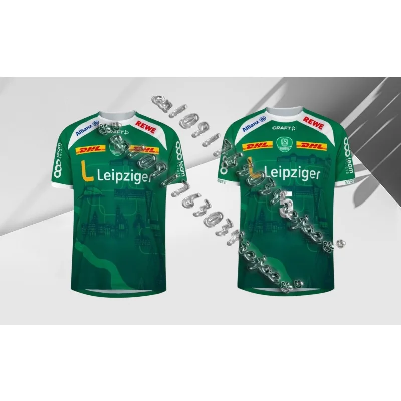 

2025 Mens SC DHfK Leipzig Handball Shirt Youth Kids Sportwear Oversized Training Handball Uniform Breathable Unisex Jersey
