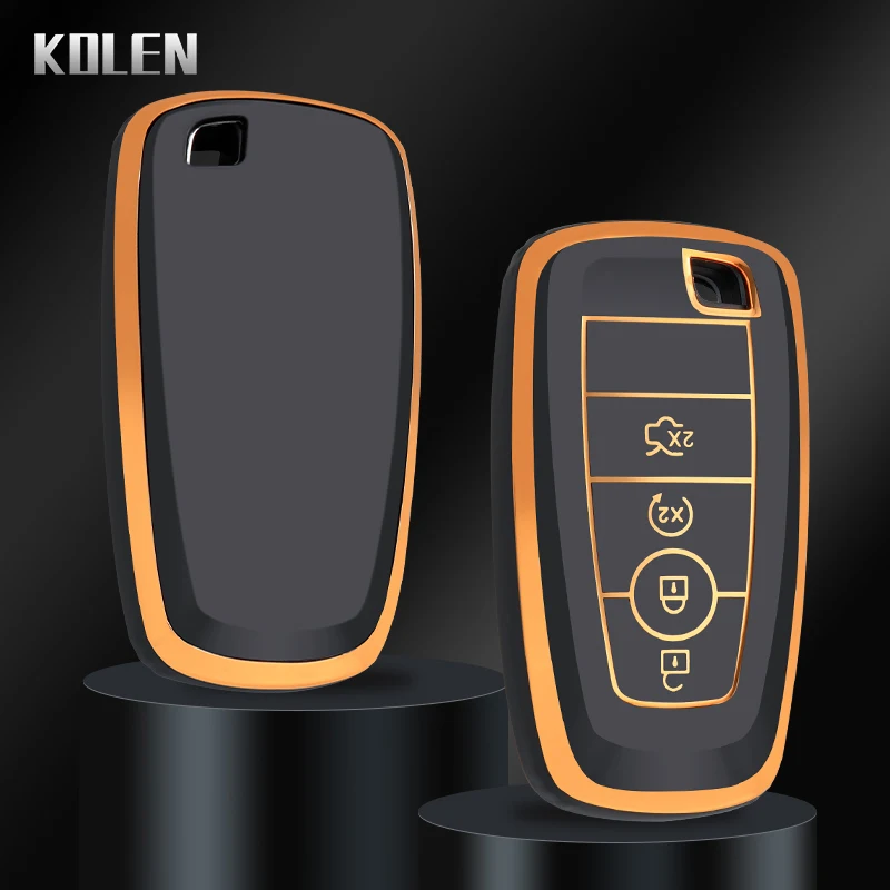 TPU Auto Remote Key Case Cover Shell für Ford Fusion Mondeo Mustang Explorer F150 F250 F350 Eco sport Edge S-MAX Ranger Lincoln