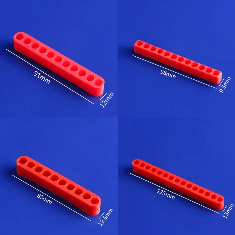 Bit Organiser Plastic Screwdriver Bit Holder Drill for Head Storage Red Colo