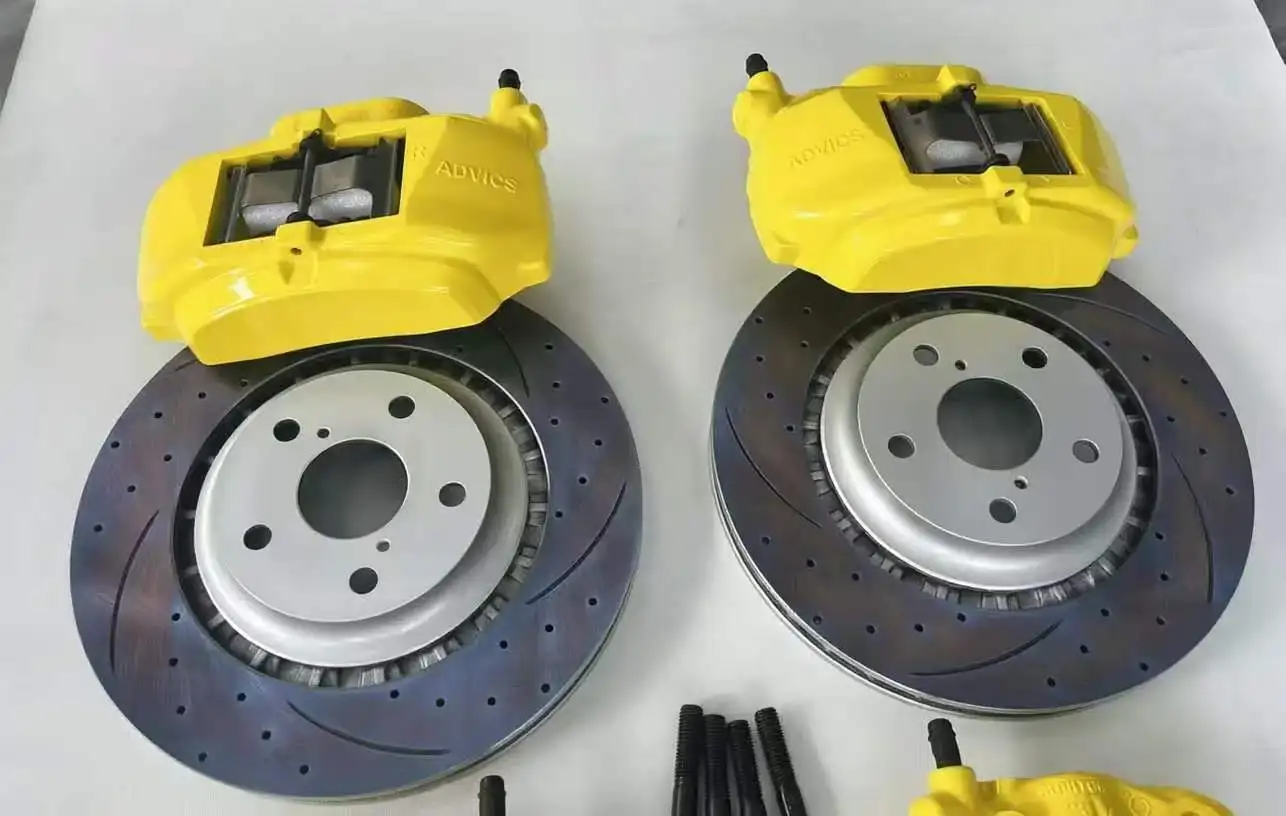 For IS250/IS300/IS350 GS300/GS430/GS460 LS430/RC/RC F Front 4-Pot LS430 Rear 2-Pot Brake Caliper Kit Compatible JJ1392