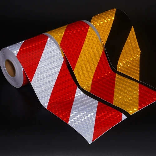 Imagen 2 del producto Pegatinas reflectantes para parachoques de coche, cinta de advertencia reflectante, pegatinas reflectoras seguras, calcomanías, cinta de advertencia de seguridad