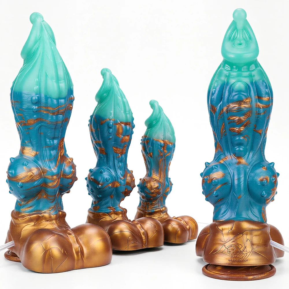 SHAZ Huge Monster Fantasy Knot Ejaculation Dildo Squirting Butt Plug Premium Silicone Anal Sex Toys For Women Men Adult Supplies