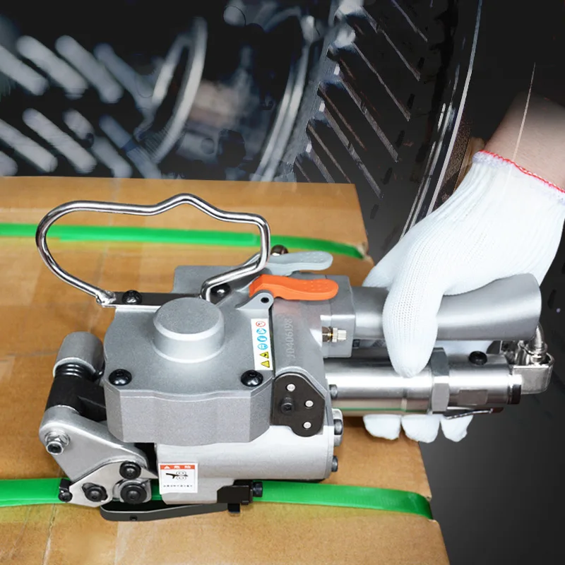 Pneumatic Friction Welding Baler Strapping Machine Air PET Banding Machine Tool For 13-19mm Width PET Straps