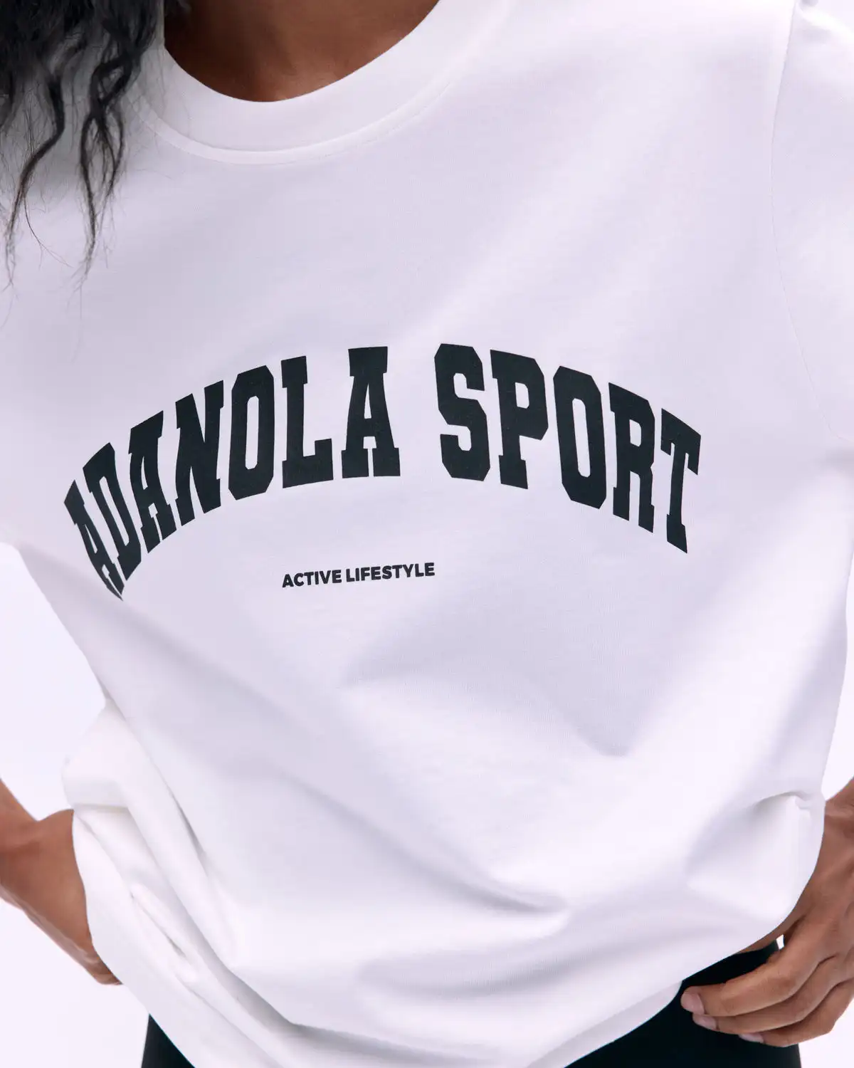 Camiseta deportiva informal de verano para hombre y mujer, Top con estampado de letras Adanola de marca a la moda, ropa de manga corta Y2k de gran tamaño para mujer