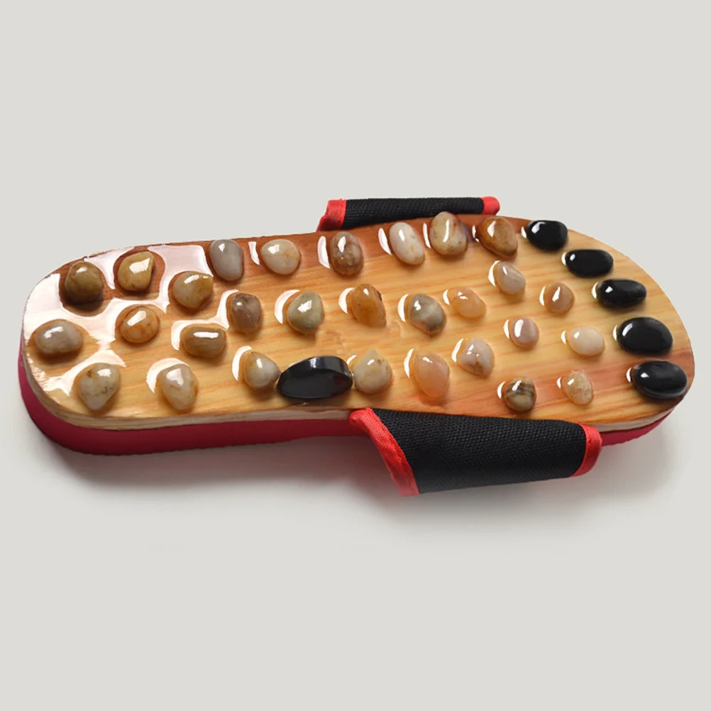 

38 Yard Red Unisex Acupressure Massage Slippers Eva Fabric Non Slip Foot Care Shoes for Blood Circulation Pain Relief