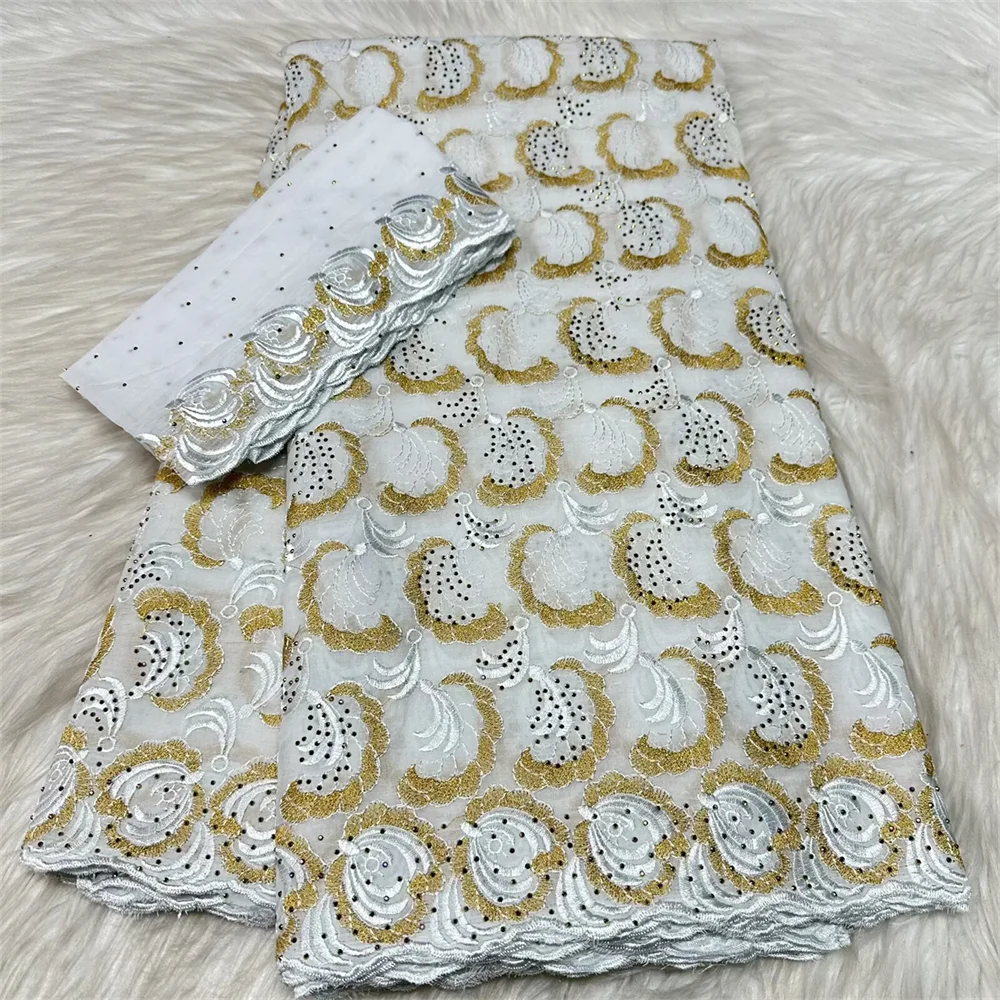 

5+2Y Swiss Voile Lace In Switzerland Nigerian African Lace Fabric 2026 High Quality Lace Tissu Dentelle Cotton Lace Dubai Fabric