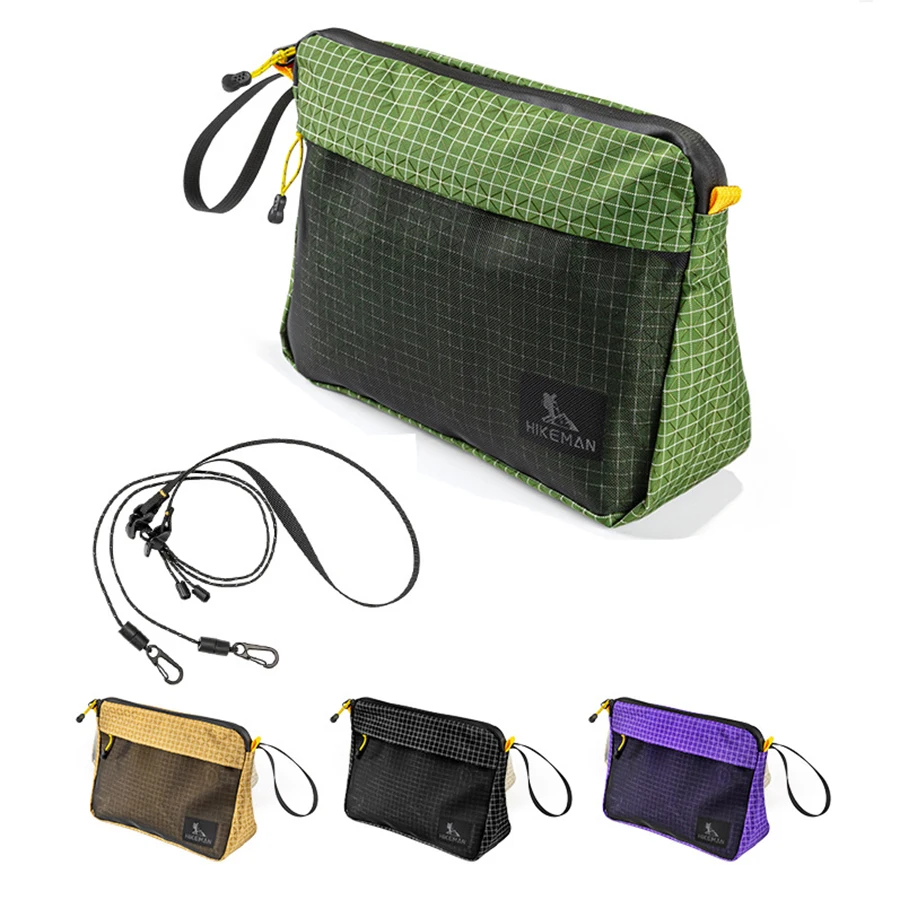 

Premium Waterproof Toiletry Bag UHMWPE Fabric Portable Multi-Functional Large Capacity Carry Organizer For Outdoor Travel 70g
