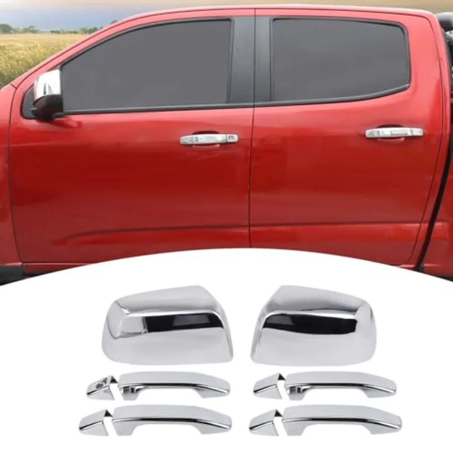 

Комплект хромированных накладок на боковые зеркала и ручки дверей для Chevrolet Colorado/GMC Canyon 2014-2022, 6 шт.