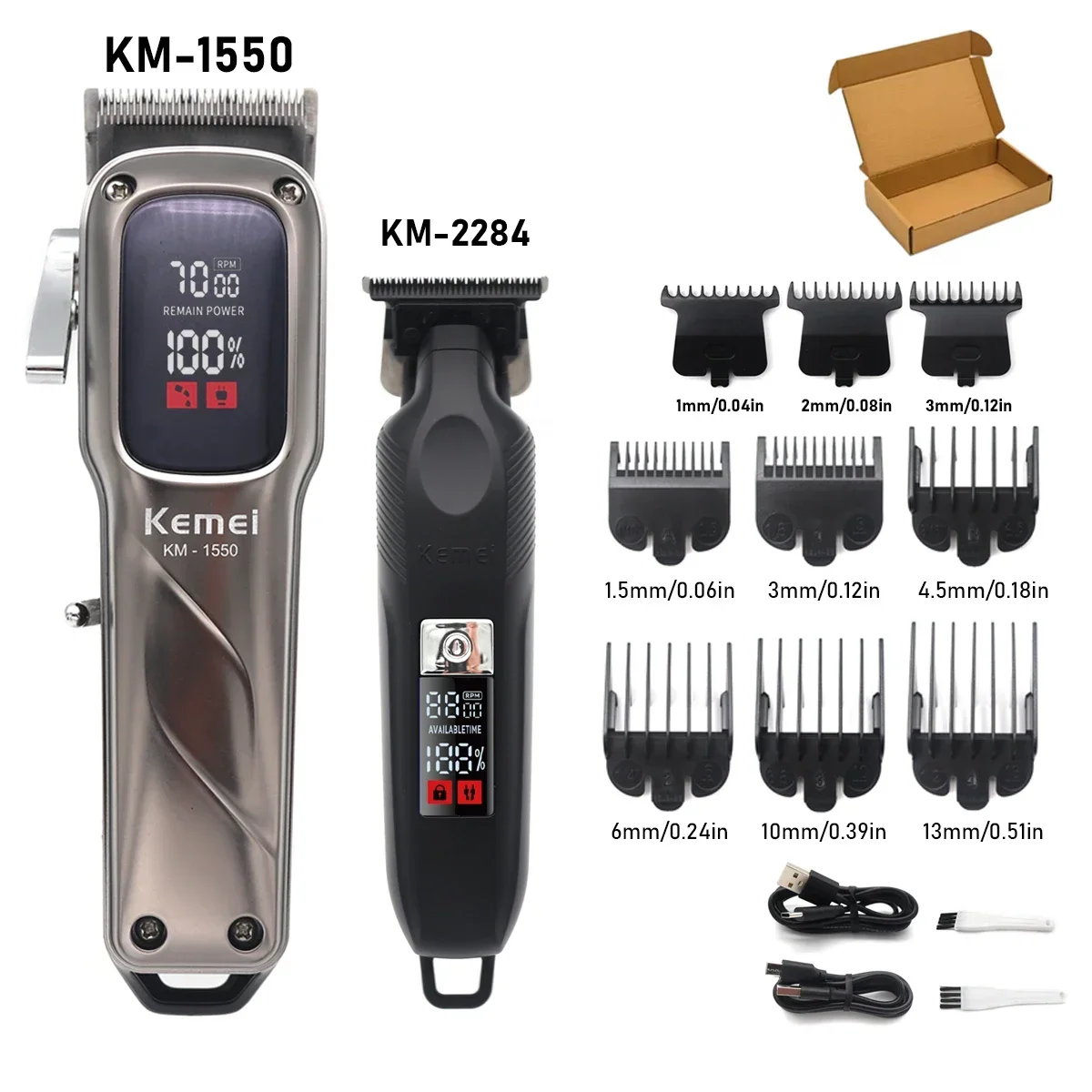 KEMEI Haarschneidemaschine Km-1550 Km-2284 Design Haarschneider Professionelle elektrische Schnitzerei Friseursalon Haarschneidemaschine für kommerzielle Haarschneidemaschinen