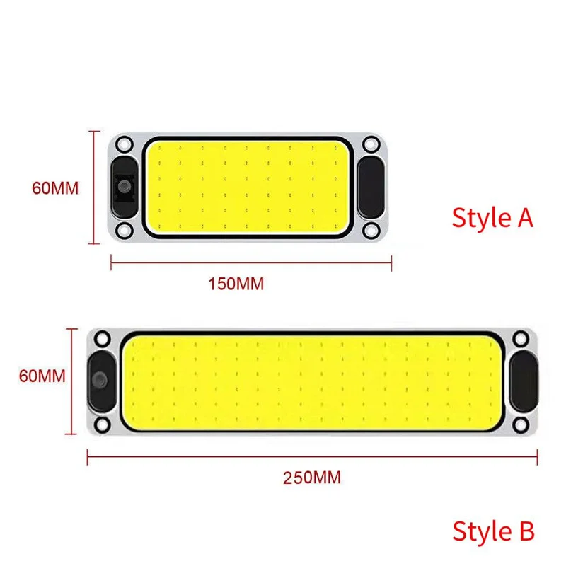 12-24V Car Interior Lighting LED Reading Night Strip Light Interior Light Dome Lamp With On Off Switch For Van Lorry Truck