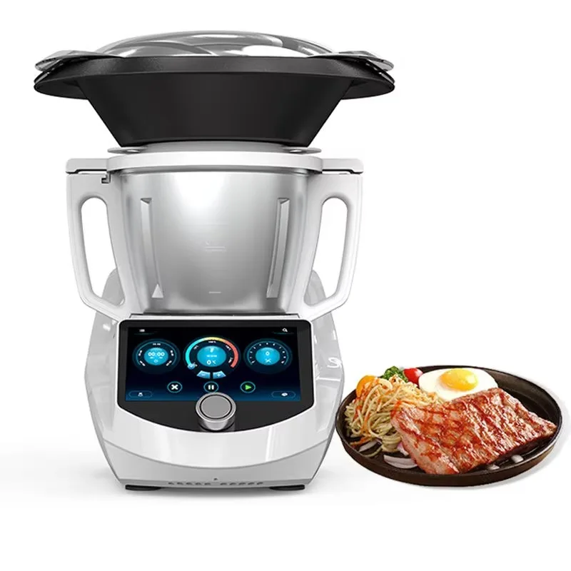 Smart Multifunctional Food Processor for Cooking Food, Built-in WiFi, All-in-one 1, Mixing, Steaming, Weighing, Blending