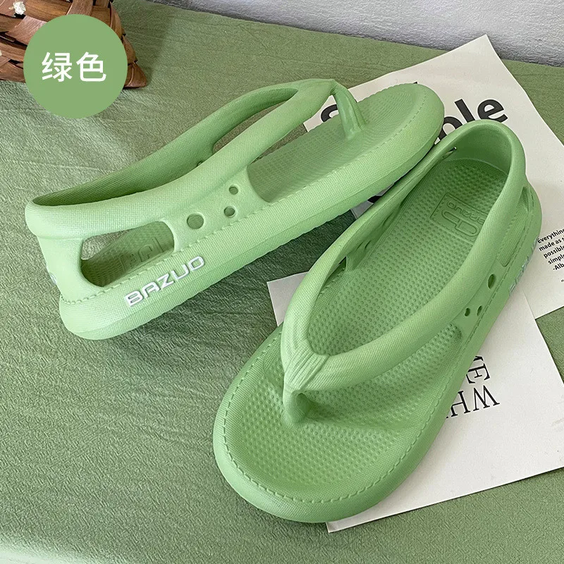 

Flip Flops Mens Thong Sandals Summer 2022 New Female Shoes Thick Bottom EVA Non-slip Slide Slippers Outdoor Indoor Couples Shoes