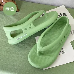 Flip Flops Mens Thong Sandals Summer 2022 New Female Shoes Thick Bottom EVA Non-slip Slide Slippers Outdoor Indoor Couples Shoes