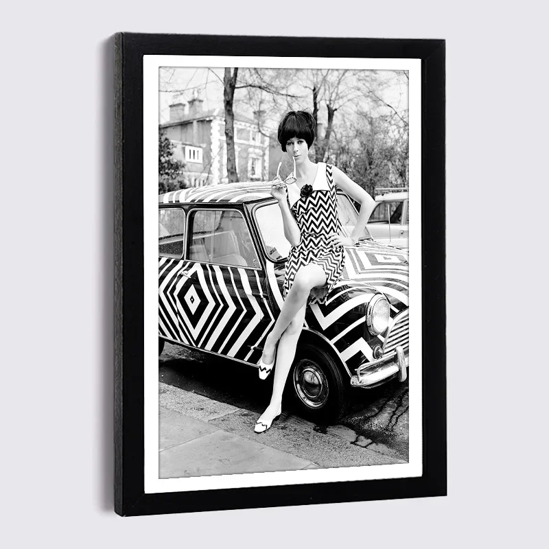 5'' 6''7'' 8''A4 Black Photo Frame With Canvas Painting Black