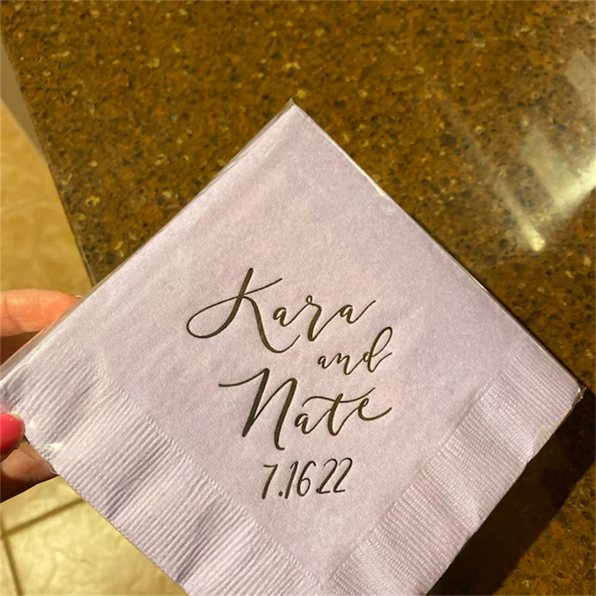 Every Great Love Story Begins with a Cocktail - Personalized Wedding Napkins, Rehearsal Dinner, Engagement Party, Custom Bar Nap