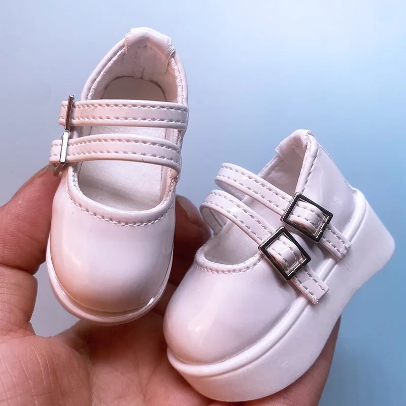 1 ペアの靴 6*2.4 センチメートル人形革の靴 1/4 Bjd 人形ドレスアップおもちゃアクセサリー