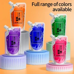 100ml/ Multi-colour xiajiaer Fluid Paint Acrylic paint Bag Violent Bear DIY decorative painting liquid liquid dye