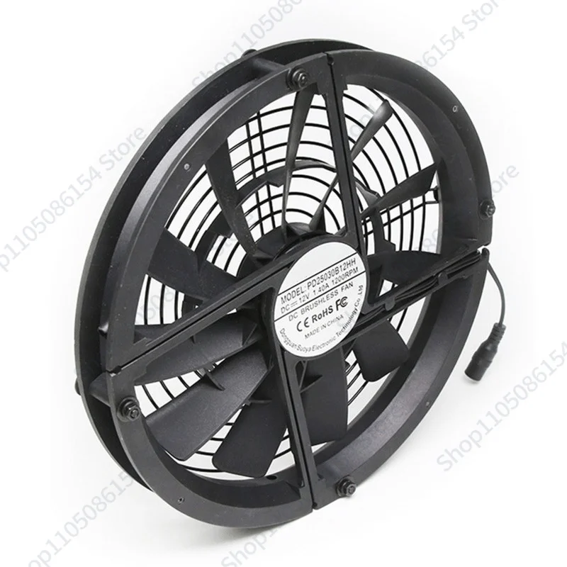 Positive and reverse waterproof speed regulation 220V light and thin 25CM silent room dormitory balcony ventilation exhaust fan