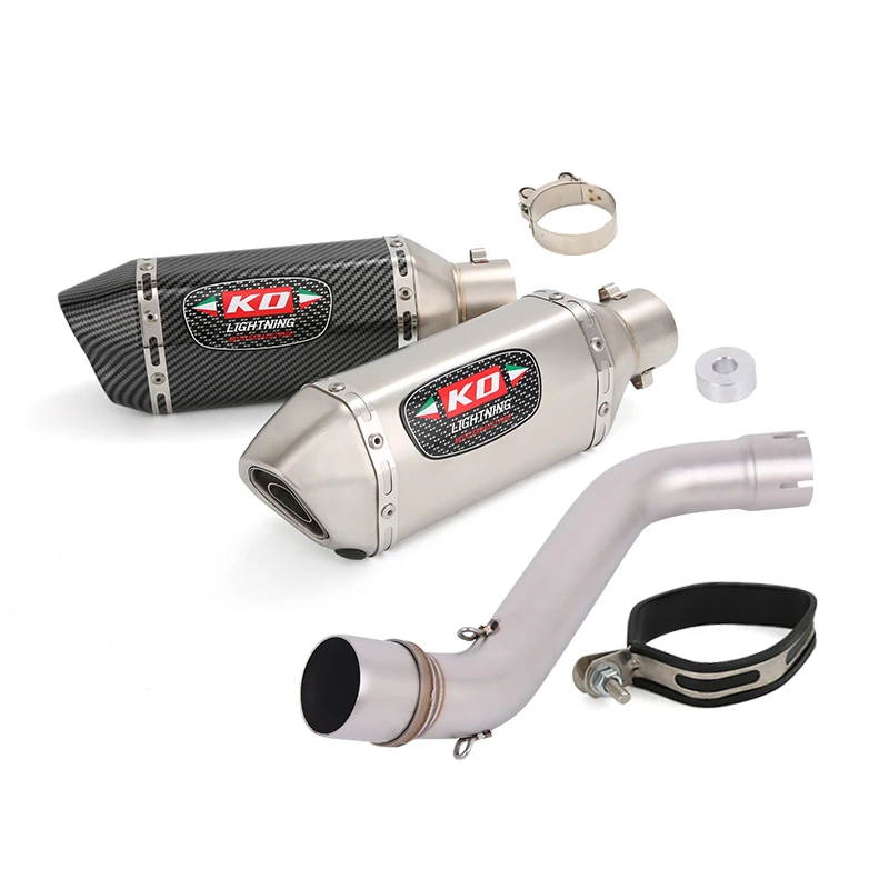 

Slip On For CFMOTO 700MT 2025 2026 Motorcycle Exhaust System Middle Link Pipe Connect 51mm Muffler Tip With Removable DB Killer