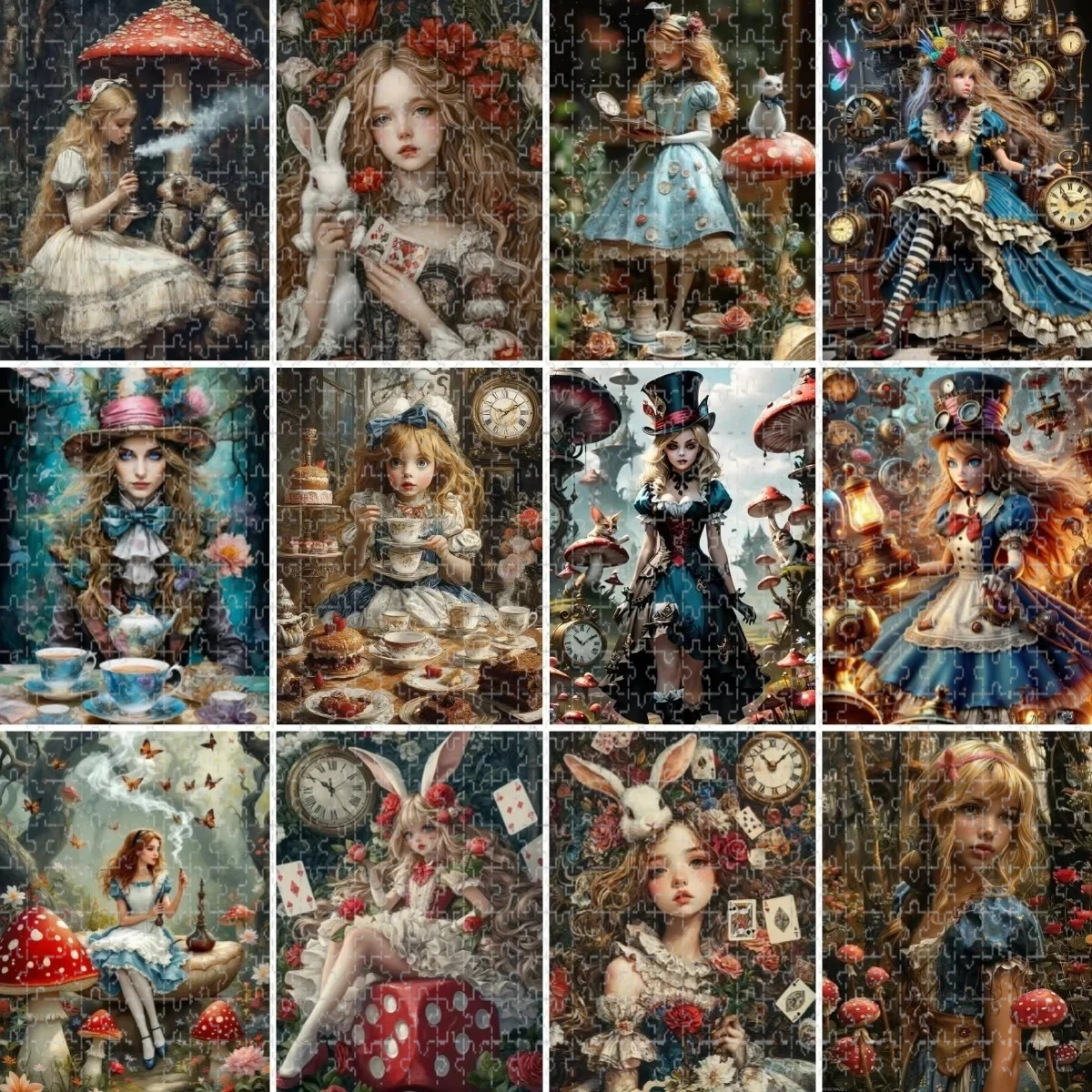 500/1000 PCS Puzzle Enchanted Style Art Diy for Adults Beginners - Handmade, Gifts Home Decoration Games Toy