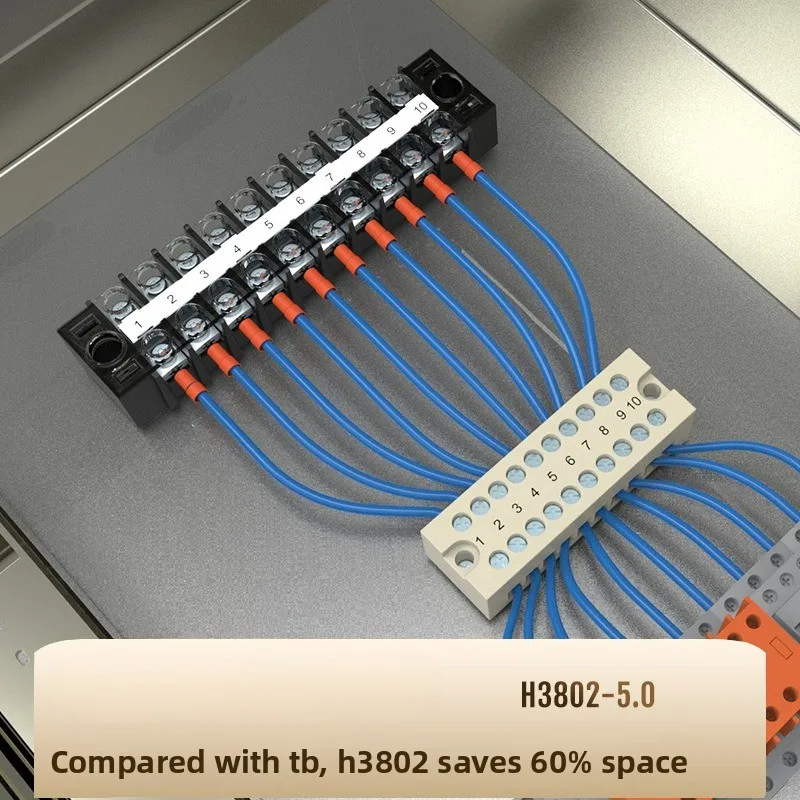 H3802 Miniature Volume Terminal Block 15A Connector EBL One Input Multiple Output