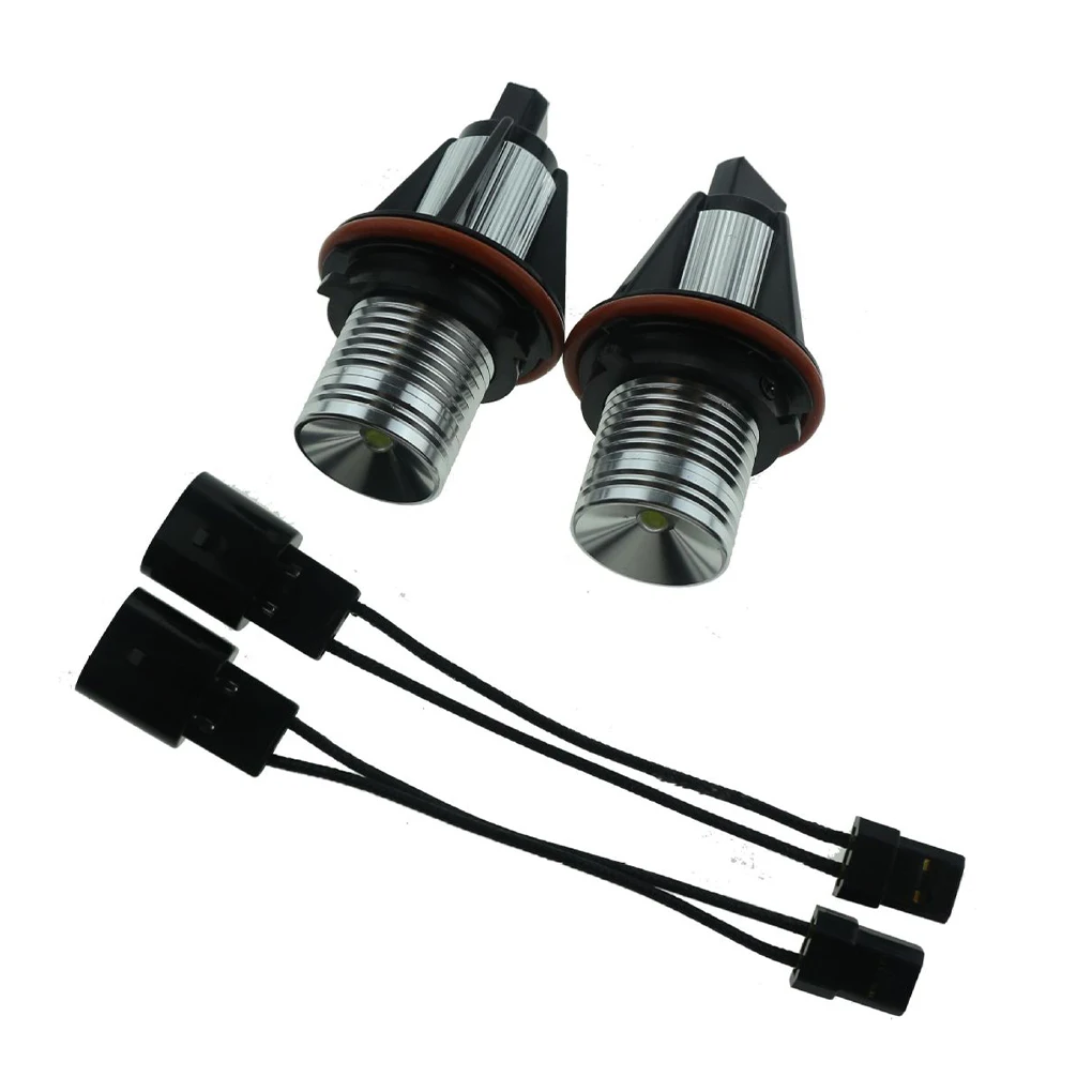 

2piece High-power LED Angel Eyes Halo Ring Easy Installation Plug And Play Visibility ABS And Metal