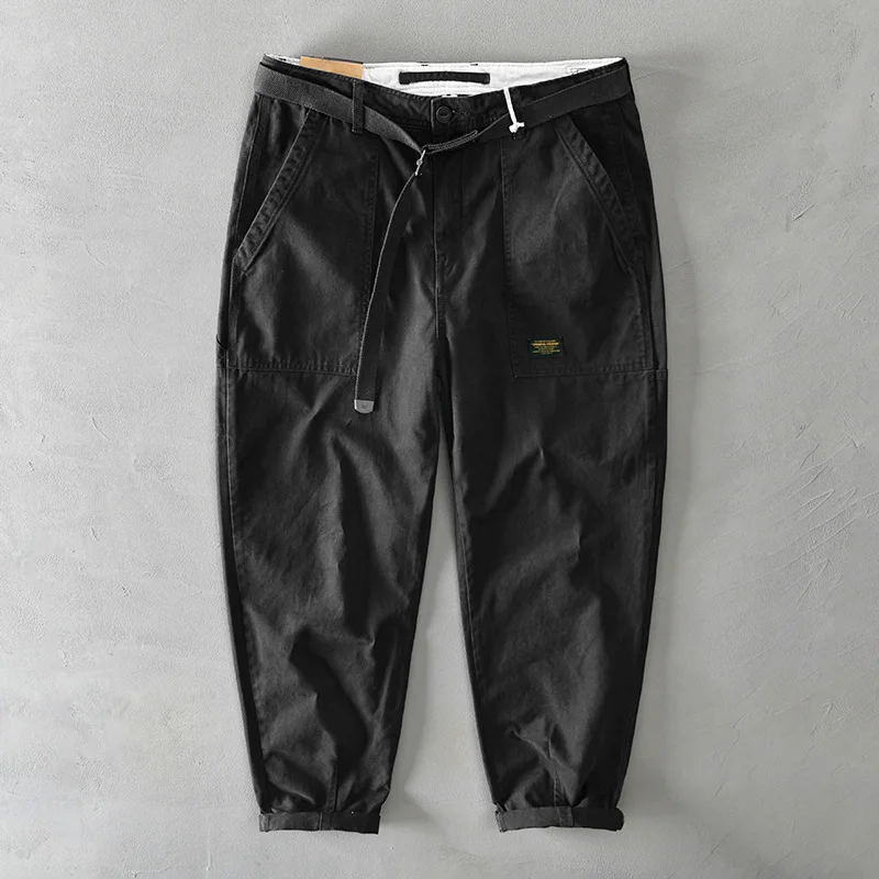 The new 2025 outdoor sports casual cargo pants baggy straight trend leggings handsome Hong Kong trend pants Male Outfit Trousers