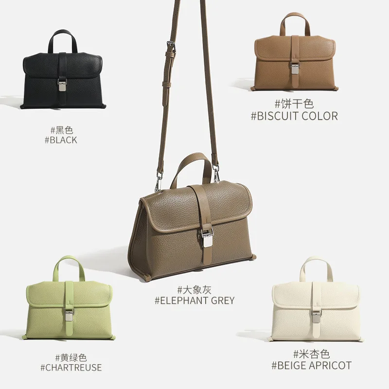 

Retro Korean version fashion shoulder messenger bag 2025 new commuter portable messenger small square bag