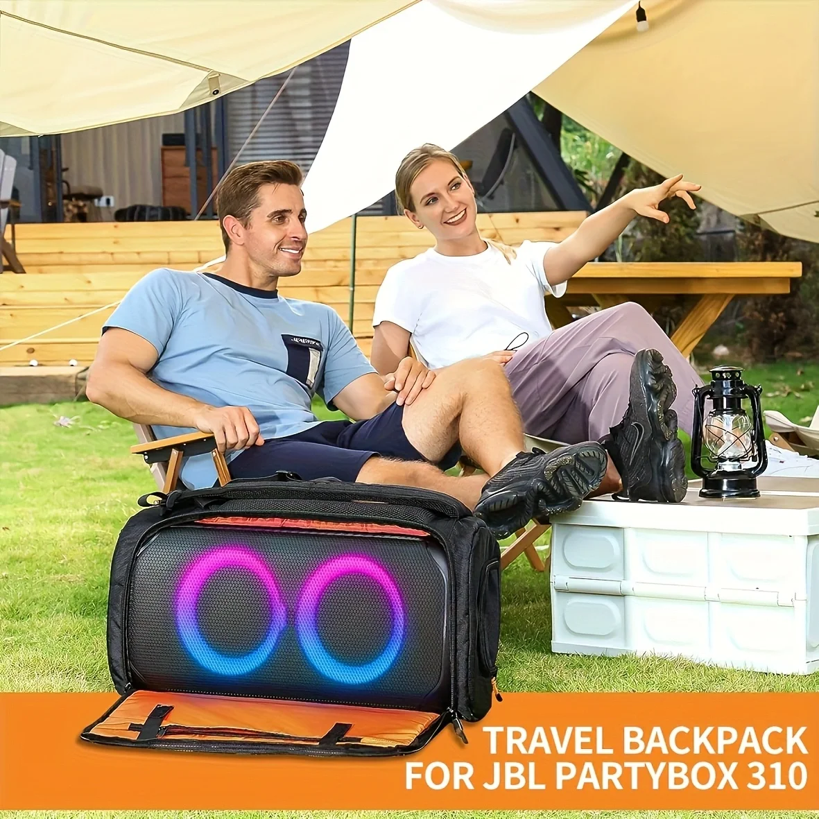1pcs Portable Speaker Dust Case with Mic Pocket For JBL PARTYBOX 310 Speaker Storage Bag Party Speaker Carry Case Cover