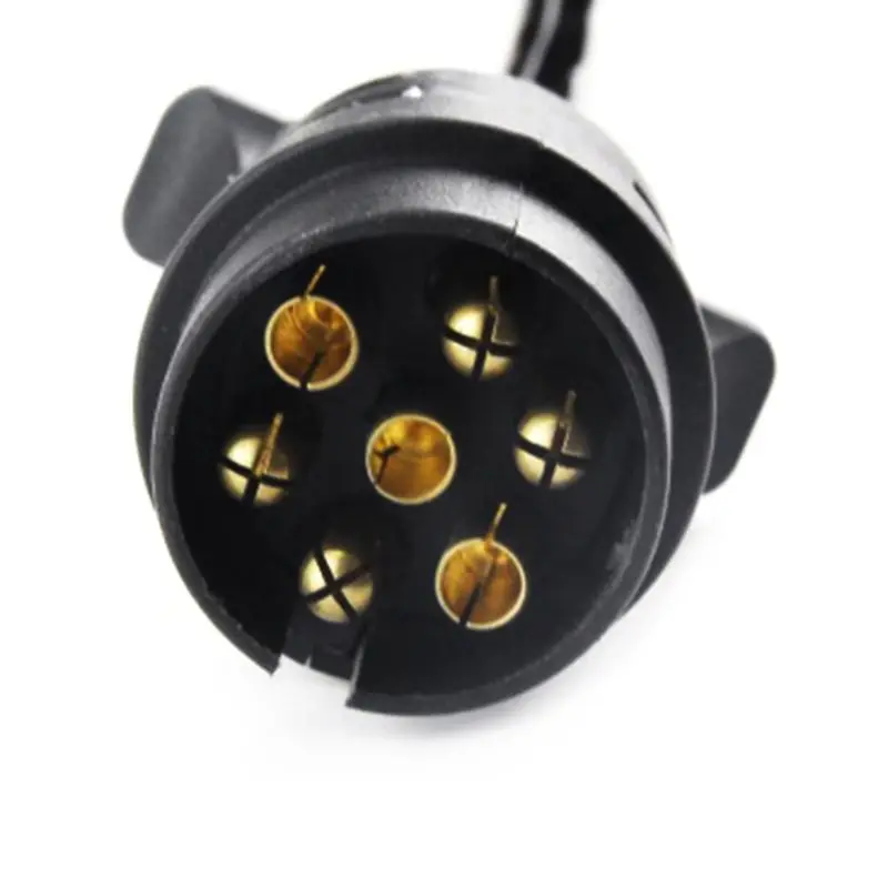 12V 7-weg ronde standaard Europese autostekkerconnector Plastic autotrailer 7-pins stopcontactstekkers voor aanhangwagens