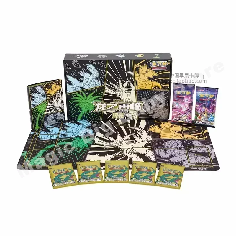 ของแท้ Pokemon PTCG การ์ดตัวย่อจีน 6.0 เก้าสีรวบรวมเพื่อน Source Return of The Dragon ขั้นสูงของขวัญกล่อง