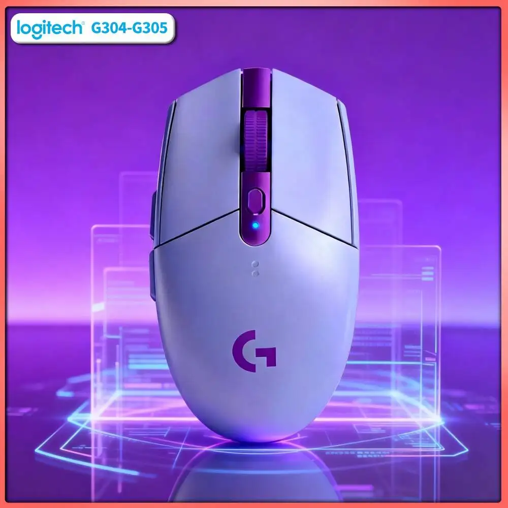 Logitech G304 LIGHTSPEED Wireless Mouse 12000 DPI HERO Sensor 1ms Latency 250hr Battery High Accuracy Clicks