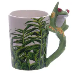 1Pc Stereo Bird Ceramic Mark Cup Hand Drawn 3D Animal Mugs