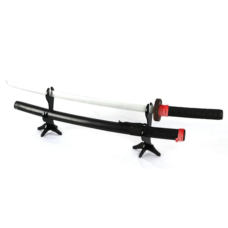 Wand Display Stand Wand Display Stand 2 Tiered Lightsaber Holder Table Shelf for Holding Wand Lightsabers Black-ABFB