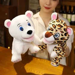 Stuffed Plush Animals Toys Hand Finger Puppet Kawaii Dolls Educational Baby Toys Learning & Education Monkey Tiger Children Gift