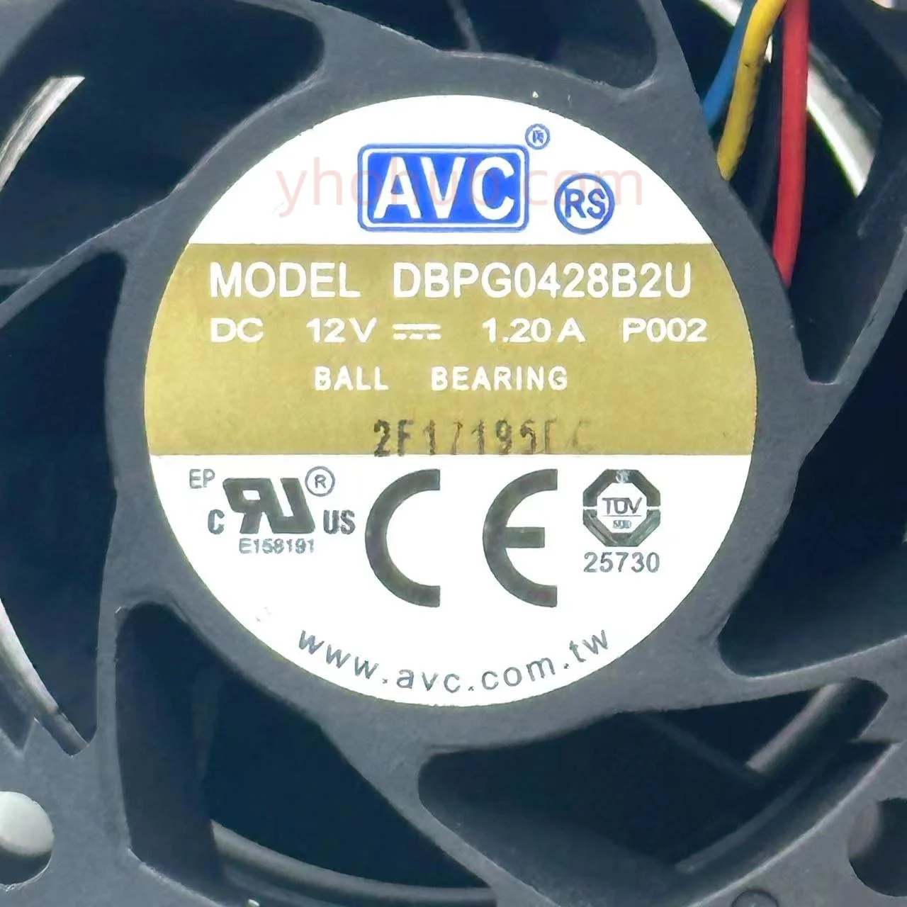 AVC DBPG0428B2U DC 12V 1.20A 40X40X28มม.4สาย Server พัดลมระบายความร้อน