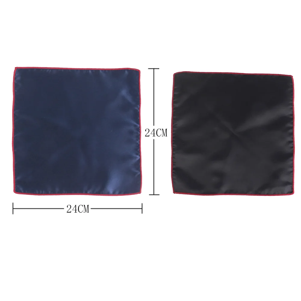 Satin Weave Pocket Square For Men Women Solid Chest Towel Hanky Gentlemen Hankies Men\'s Suit Handkerchief Suits Pocket Towel