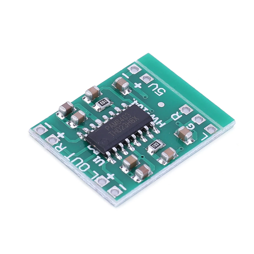 PAM8403 Module Audio Speaker Sound Amplifier Board Class D 2 Channel Audio Amplifier Module DC2.5-5.5V Power Supply