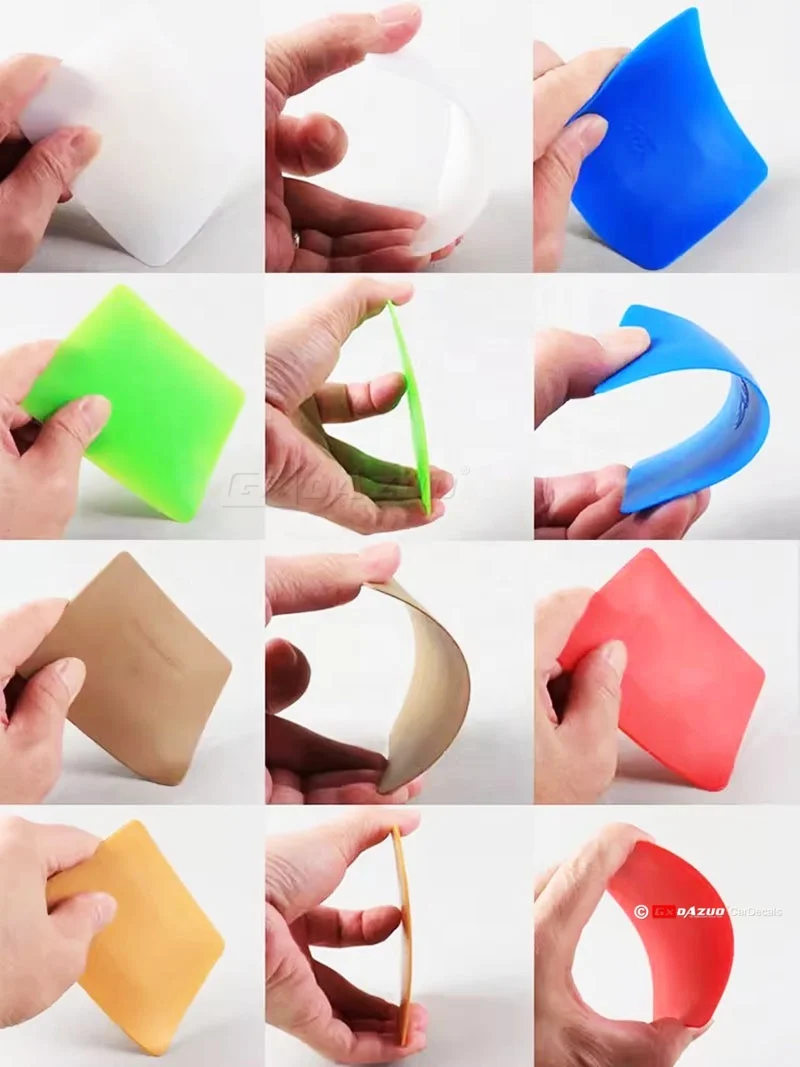 10 Pcs/Lot Film Glass Sticker Plastic Wallpaper Tool Squeegee Small Square Plastic Scraper Car Vinyl WrapTools