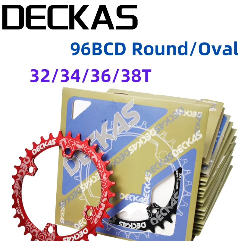 DECKAS Round 96BCD Chainring MTB 32T 34T 36T 38T Crown Plate Parts forShimano M6000 M7000 M8000 M4100 M5100