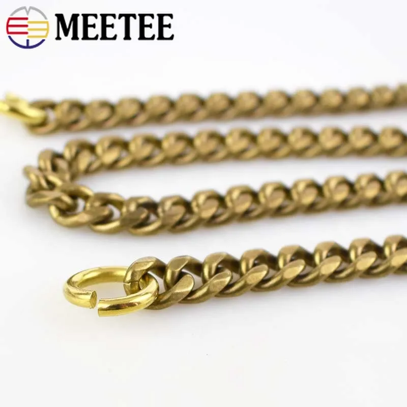 2.5*9*11mm Solid Brass Wallet Chain For Men Belt Pants Keychain Trousers Jeans Metal Buckle Clips Snap Hook DIY Accessories