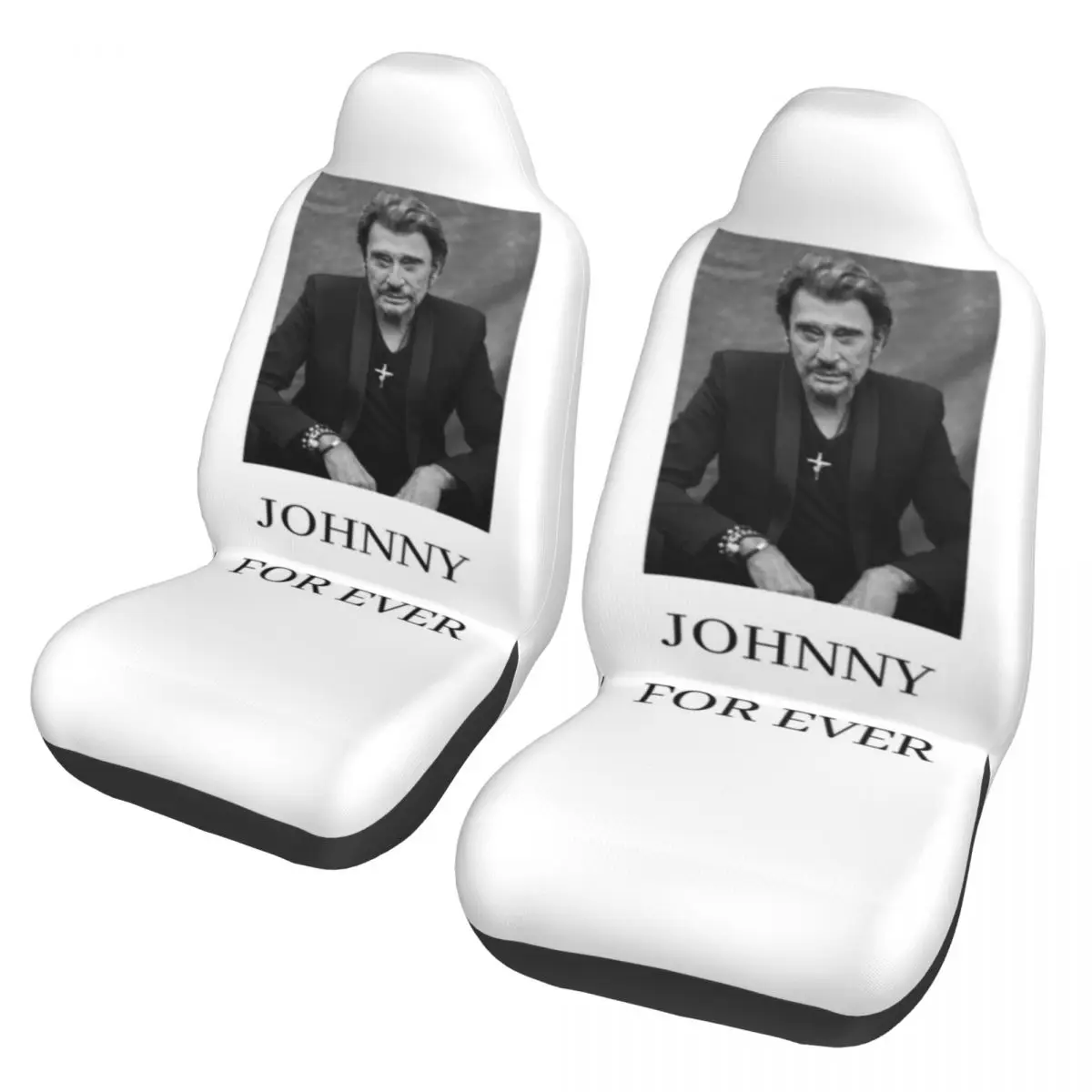 Французский певица Джонни Хелли, интерьер автомобиля, Женская музыка, передняя и задняя флокирующая ткань, подушка для рыбалки